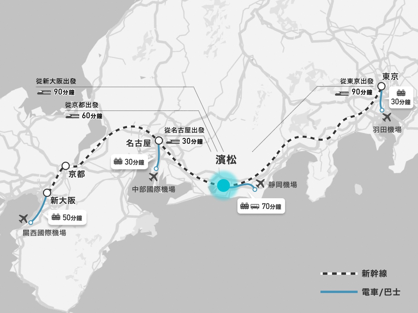 日本濱松市位置圖